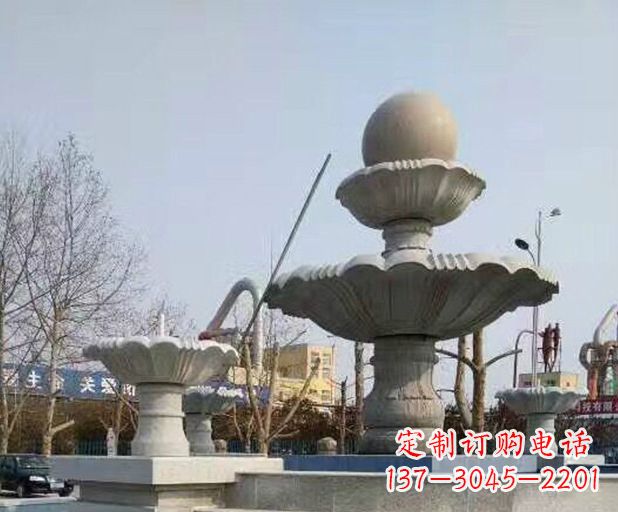 辽阳风水球大型喷泉石雕