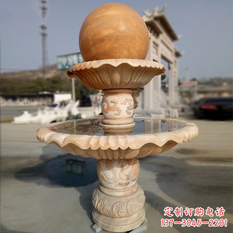 辽阳精致的风水球石雕塑