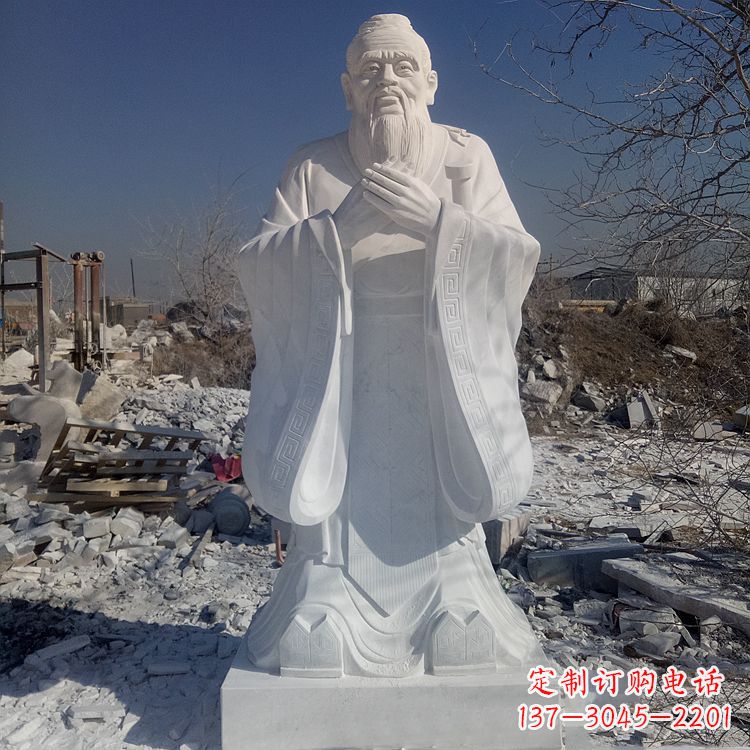 辽阳夫子庙孔子青铜雕像