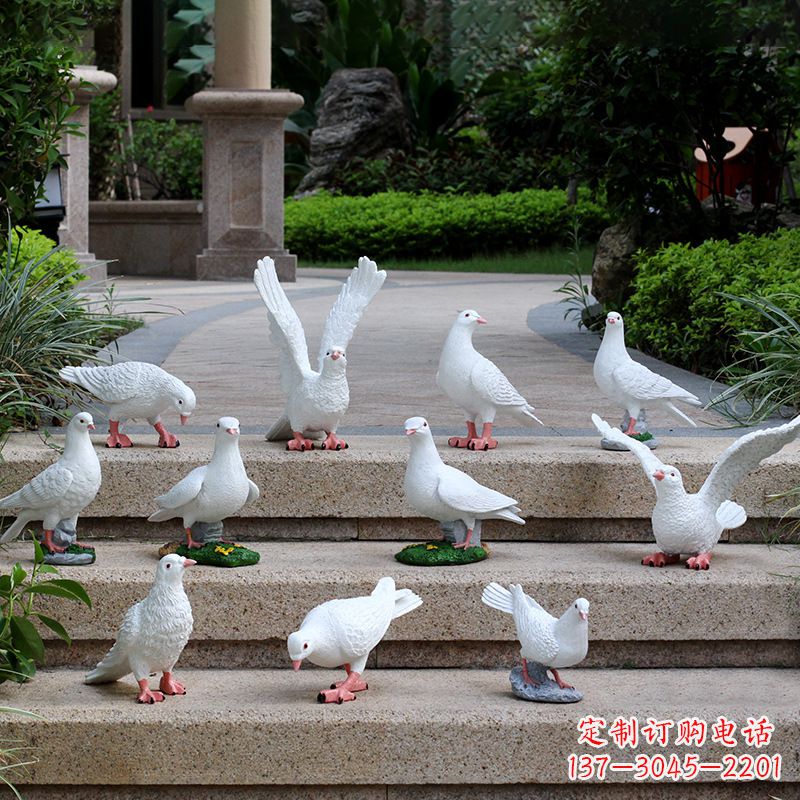 辽阳鸽子抽象雕塑
