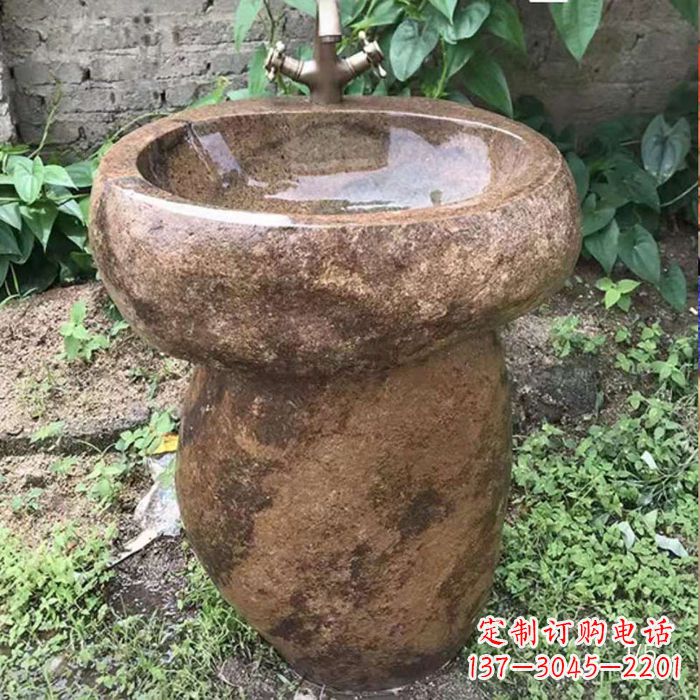 辽阳精美手雕石花盆,传承古典品位