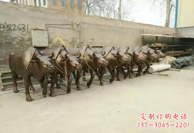 辽阳耕牛雕塑