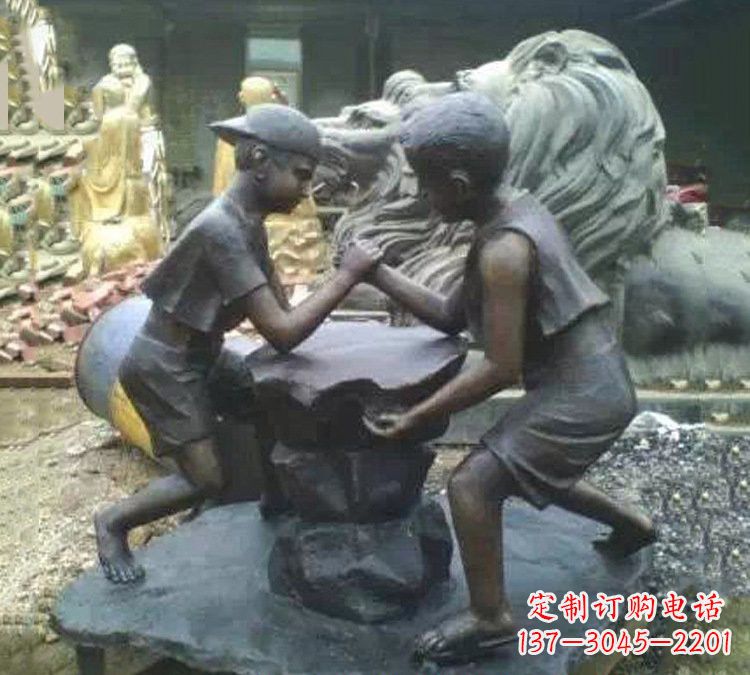 辽阳非凡童趣，精致儿童铜雕