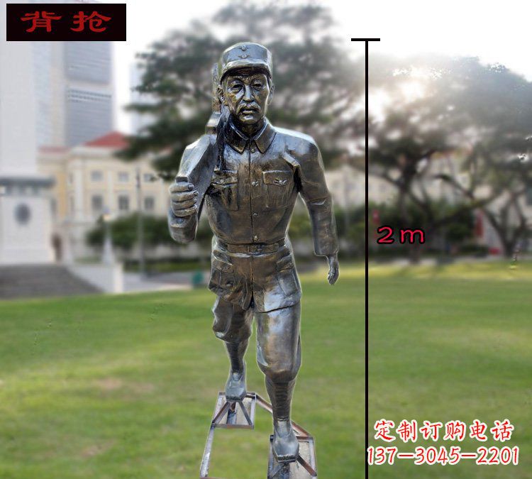 辽阳中领雕塑英勇勇士铜雕
