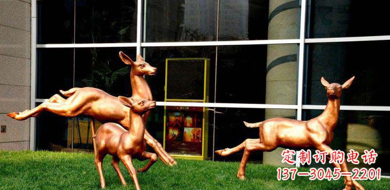 辽阳新样式风格小鹿铜雕