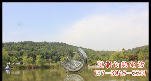 辽阳不锈钢圆环景观雕塑