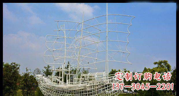 辽阳唯美不锈钢帆船雕塑