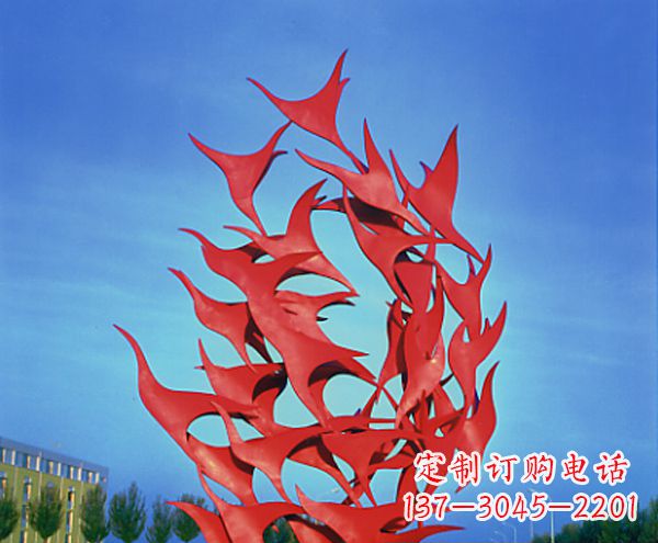 辽阳立体不锈钢大雁雕塑