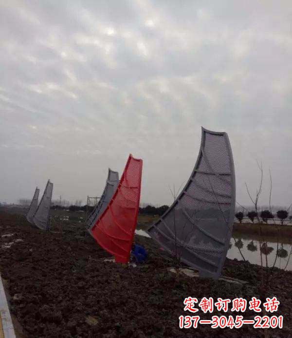 辽阳不锈钢抽象帆船雕塑
