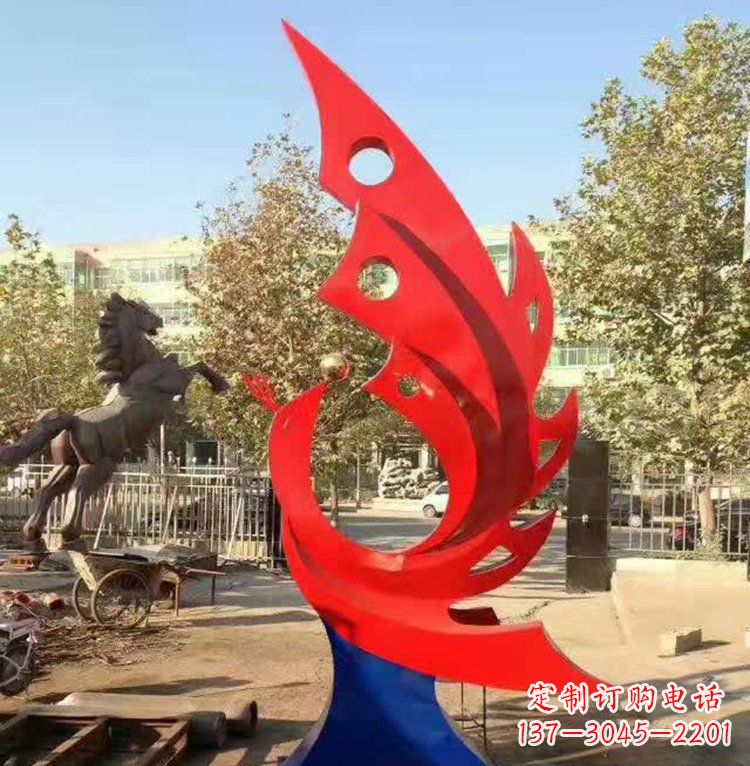 辽阳艺术精美的不锈钢凤凰雕塑
