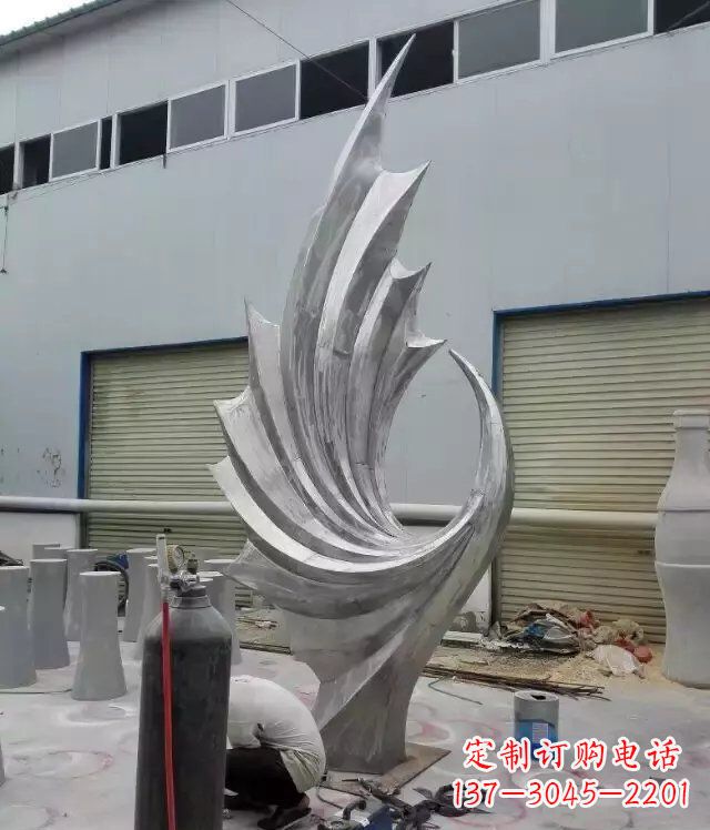 辽阳 不锈钢凤凰抽象雕塑