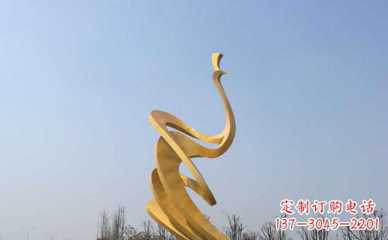 辽阳抽象凤凰不锈钢雕塑