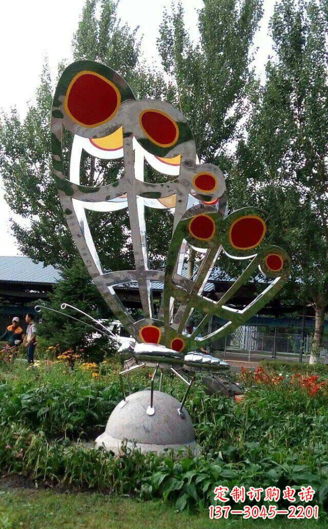辽阳现代艺术不锈钢蝴蝶雕塑
