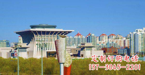 辽阳高端特色不锈钢抽象火炬雕塑