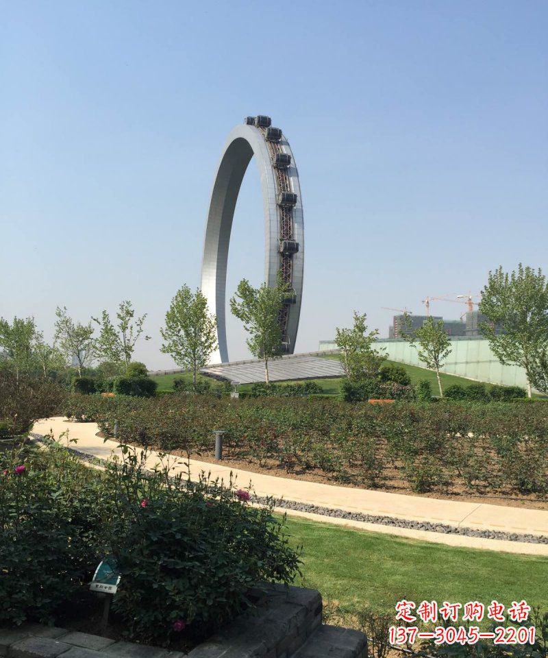 辽阳精美摩天轮不锈钢抽象雕塑