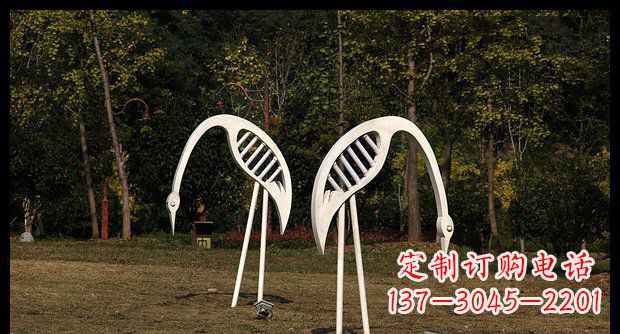 辽阳精美不锈钢仙鹤雕塑