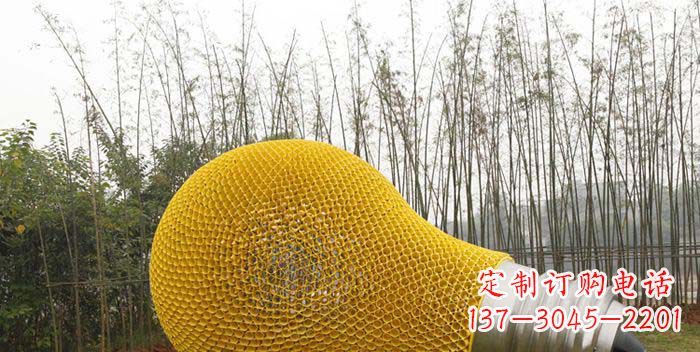 辽阳公园不锈钢大型灯泡雕塑