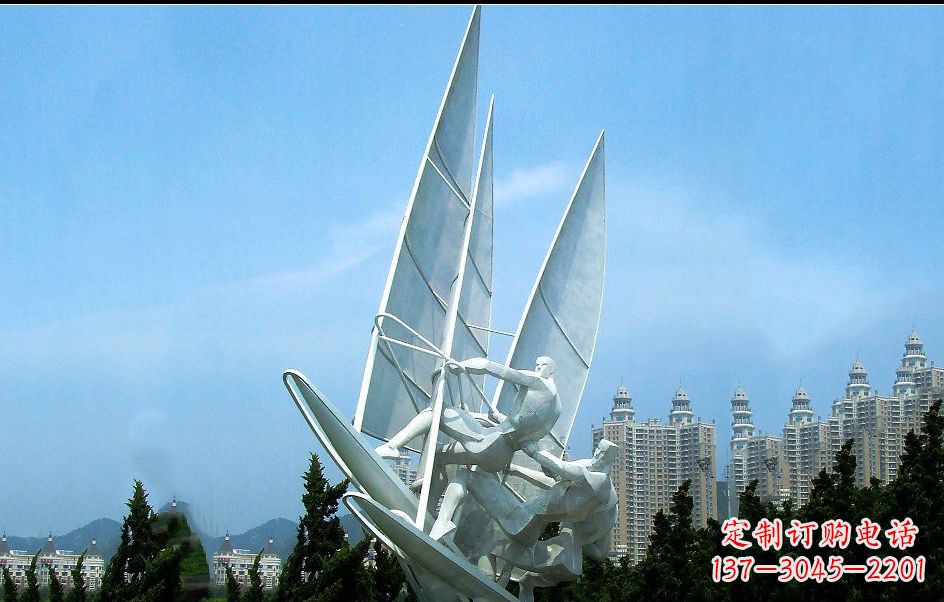辽阳不锈钢帆船比赛雕塑