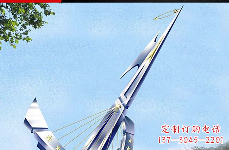 辽阳古典高雅不锈钢帆船雕塑