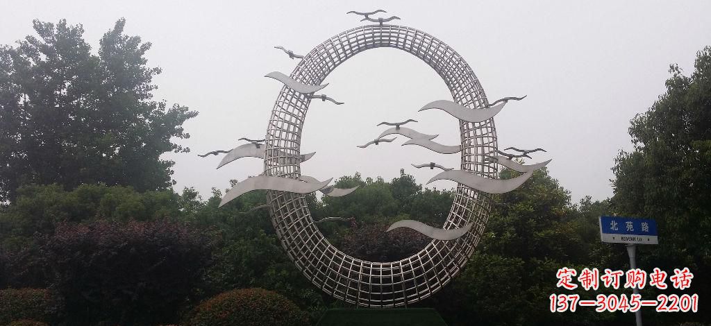辽阳优雅风采,质感之美,赏心悦目的不锈钢海鸥雕塑