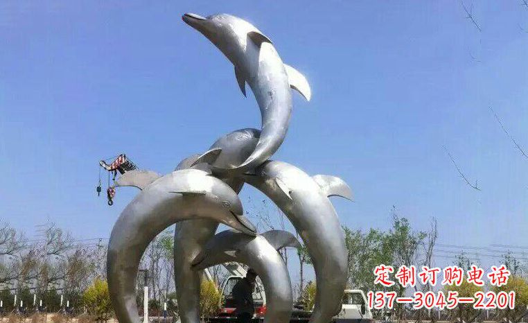 辽阳品质精美的不锈钢海豚雕塑