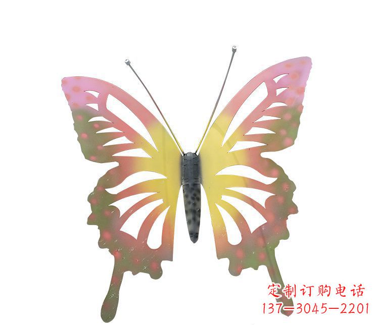 辽阳梦幻缤纷不锈钢蝴蝶摆件雕塑