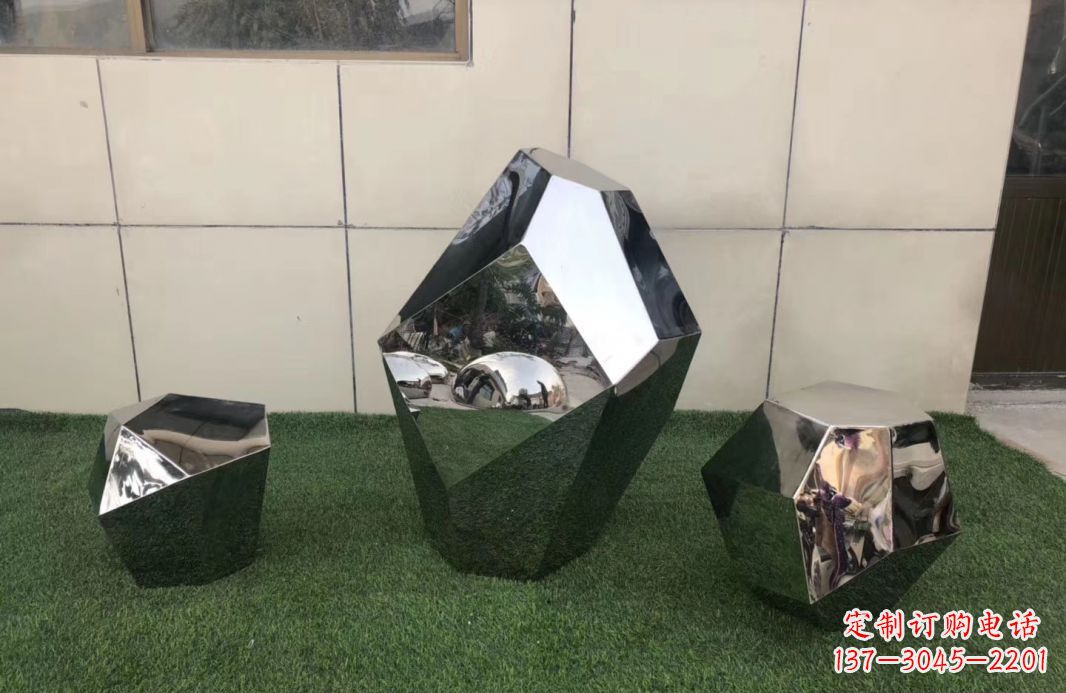 辽阳高质感不锈钢鹅卵石雕塑