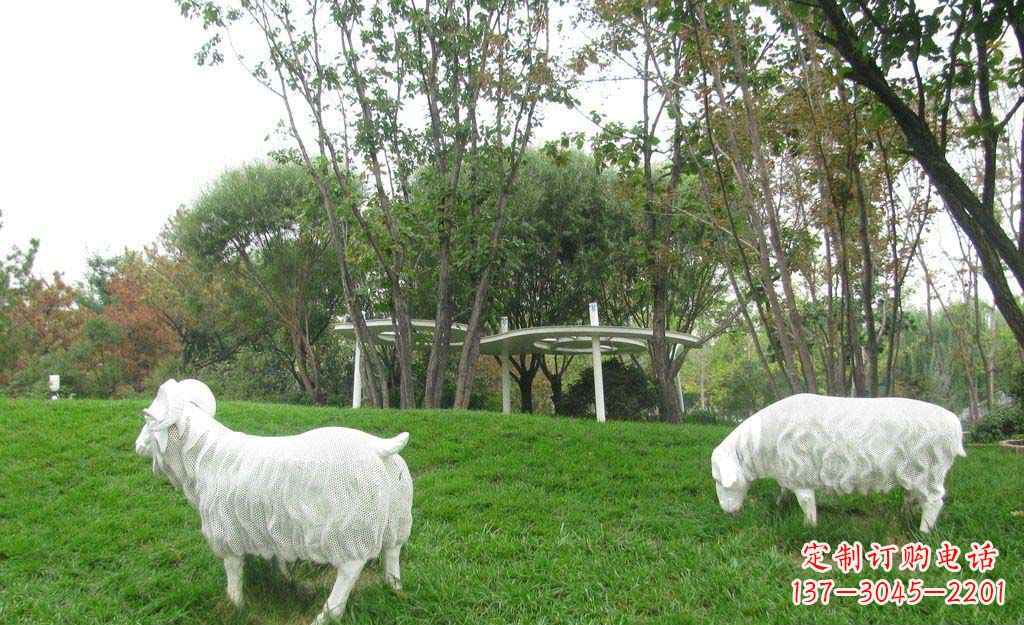 辽阳品质精致的不锈钢绵羊雕塑