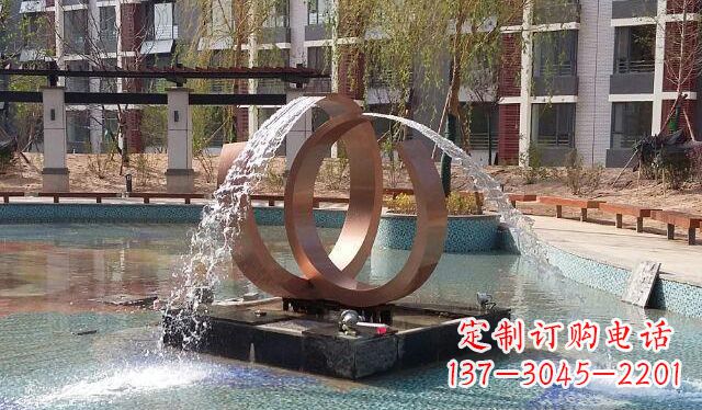 辽阳高贵典雅的不锈钢喷泉雕塑