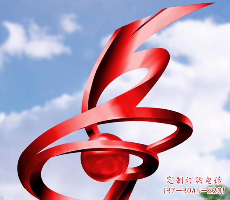 辽阳公园装饰不锈钢指环雕塑