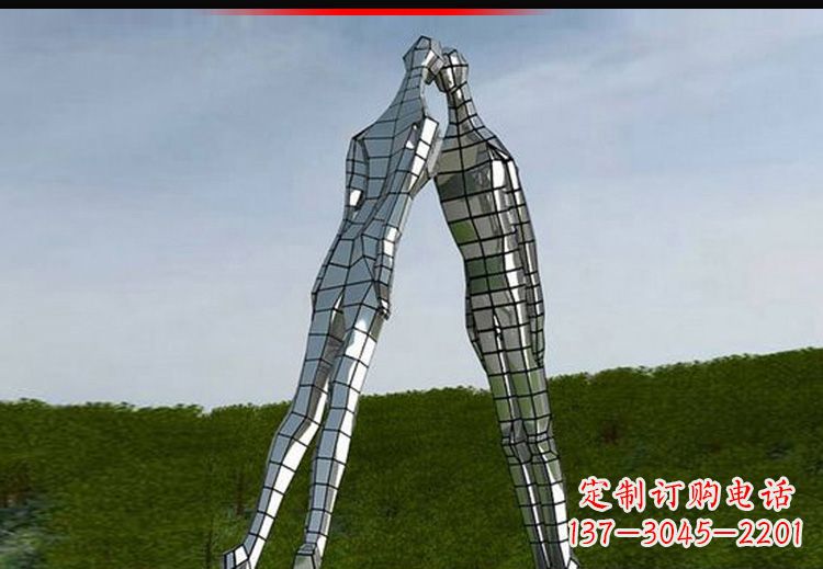 辽阳爱的无限,不锈钢情侣人物雕塑
