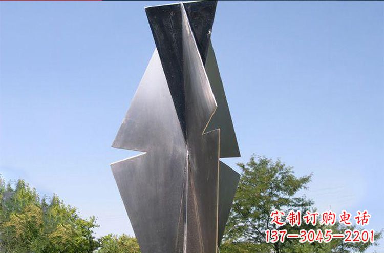 辽阳公园不锈钢树叶景观雕塑