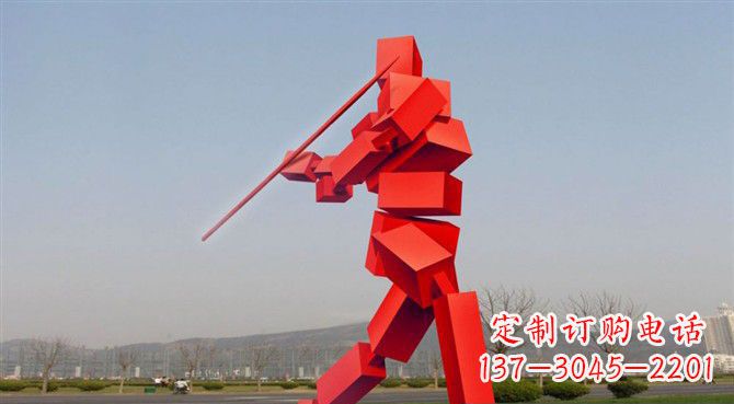 辽阳定制不锈钢标枪雕塑