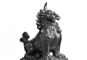 辽阳独角兽铜雕塑，精美细腻传统工艺