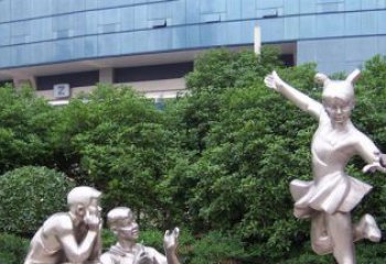 辽阳优质不锈钢学生人物雕塑