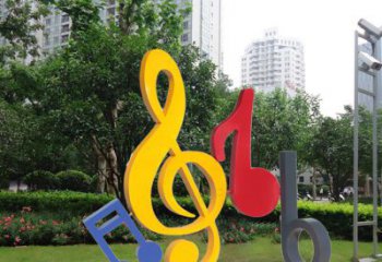 辽阳不锈钢音符雕塑-引领您的心情旋律