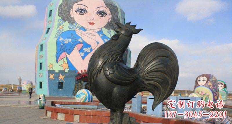 辽阳艺术精美的公鸡雕塑