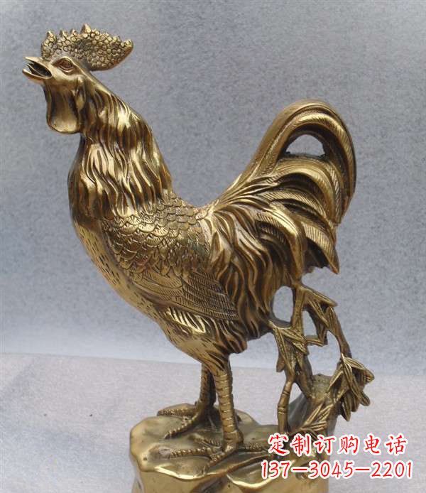 辽阳经典公鸡铜雕