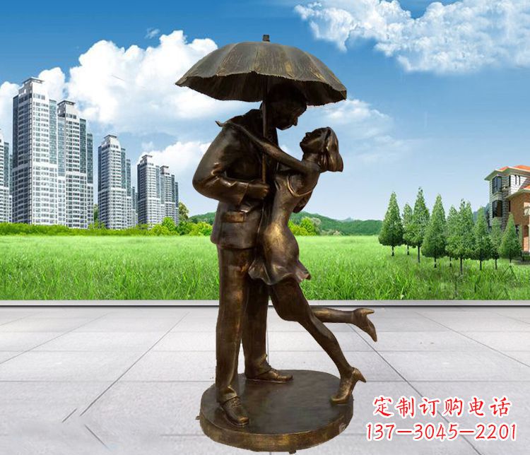 辽阳情侣铜雕,浪漫定制