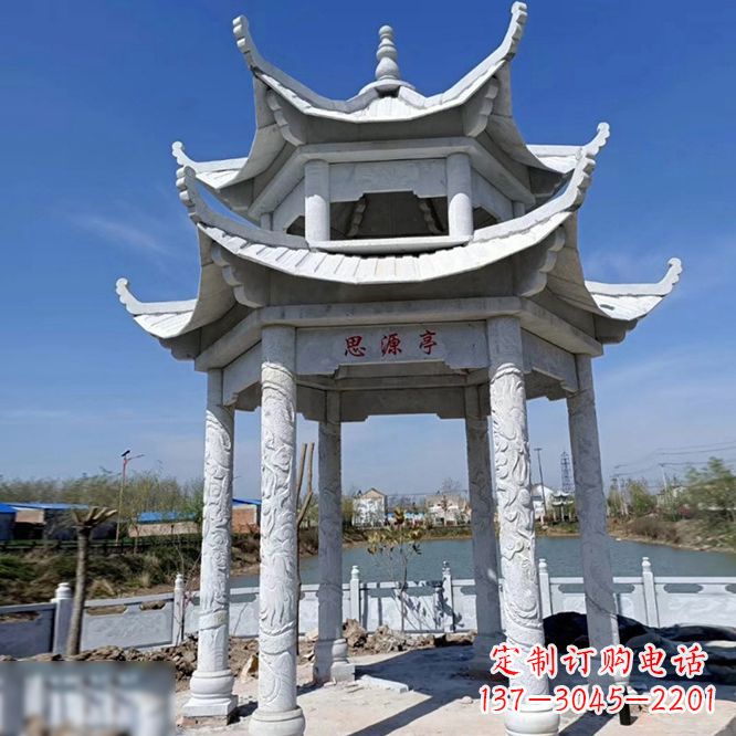 辽阳公园大理石凉亭
