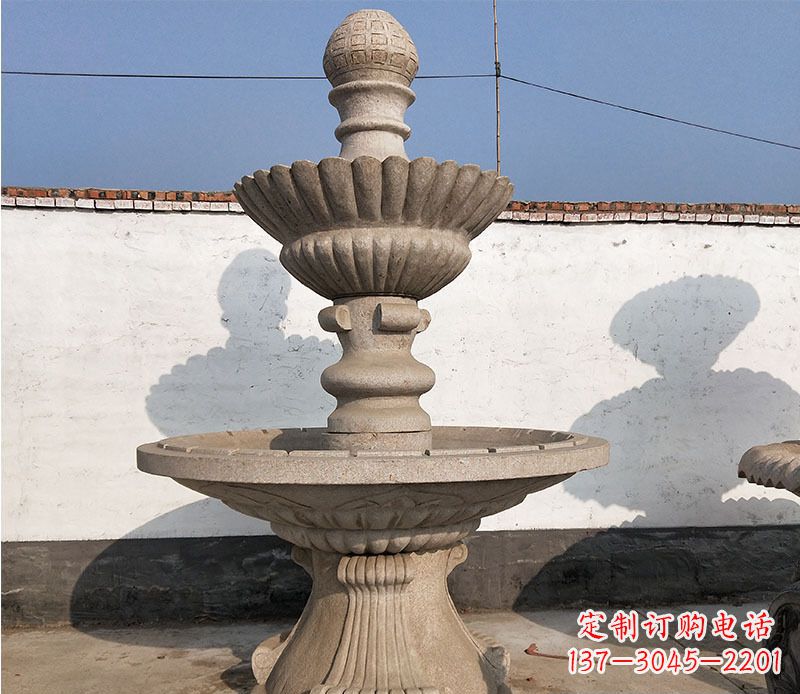 辽阳中领雕塑定制公园大理石喷泉雕塑