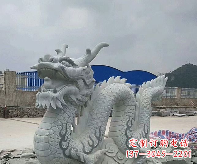 辽阳大理石生肖龙景观石雕