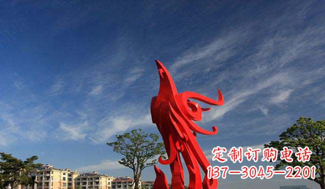 辽阳精美不锈钢凤凰雕塑