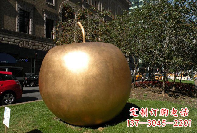 辽阳大型铜雕苹果雕塑