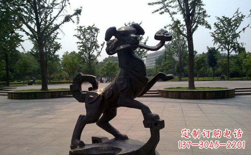 辽阳中领雕塑狗动物铜雕