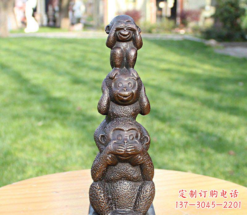 辽阳高品质铜雕罗汉叠罗汉塑像