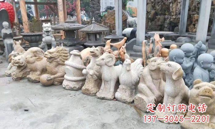 辽阳十二生肖动物雕塑