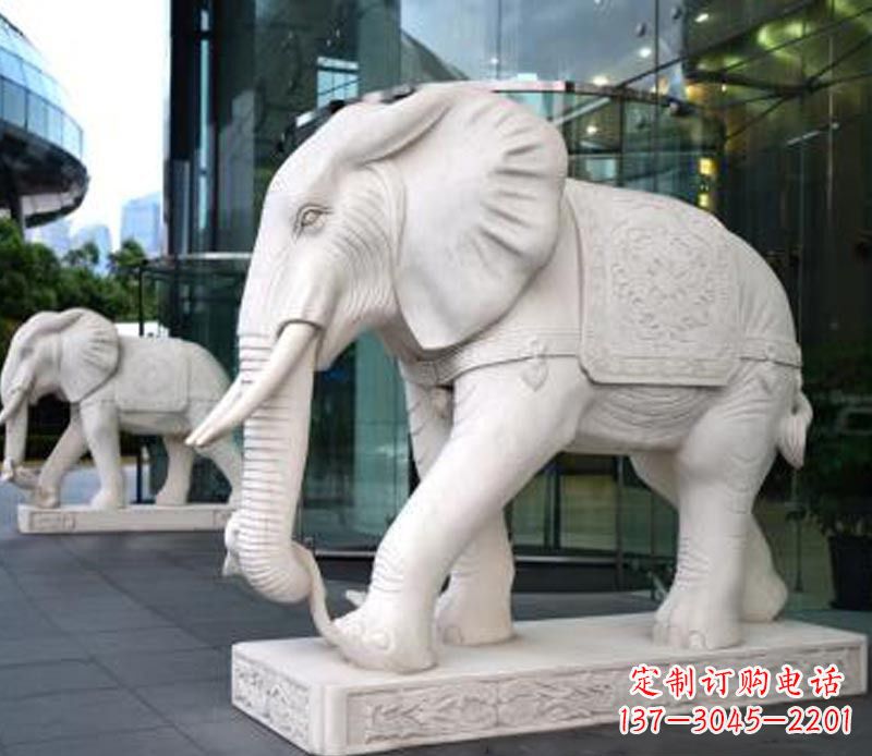 辽阳中领雕塑大象石雕,给您的公园一个气派
