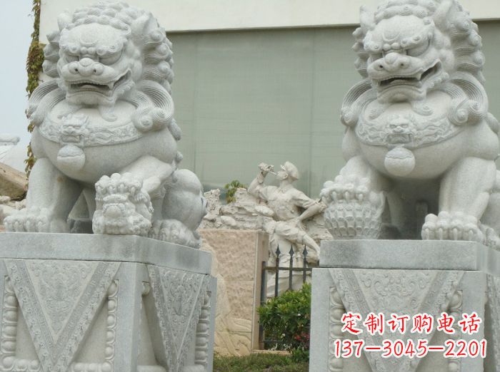 辽阳高端大理石狮子石雕