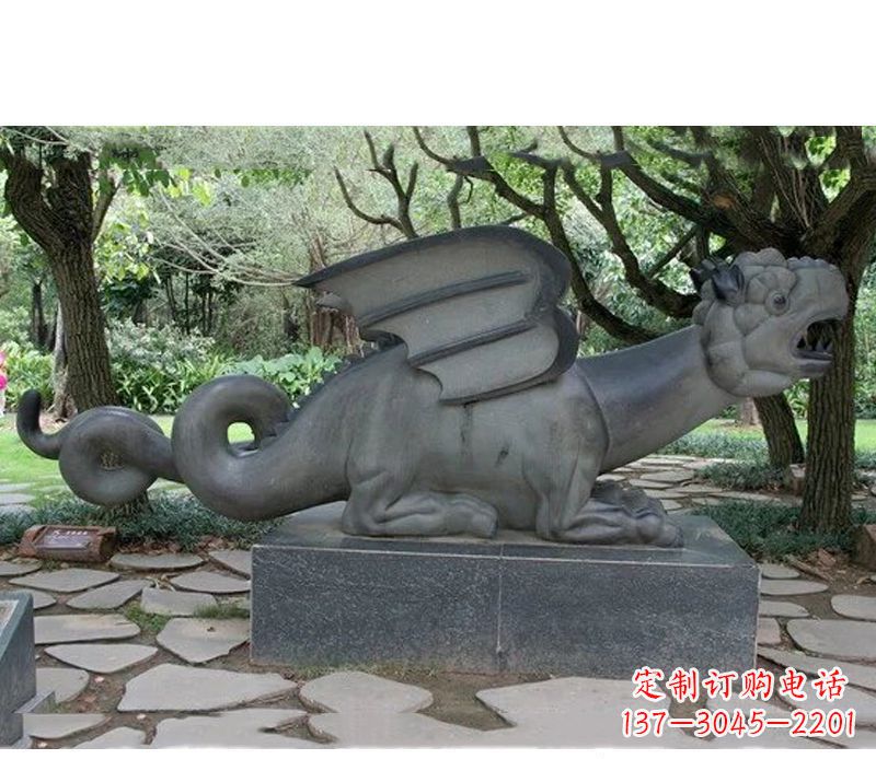 辽阳领雕塑 - 公园级恐龙石雕